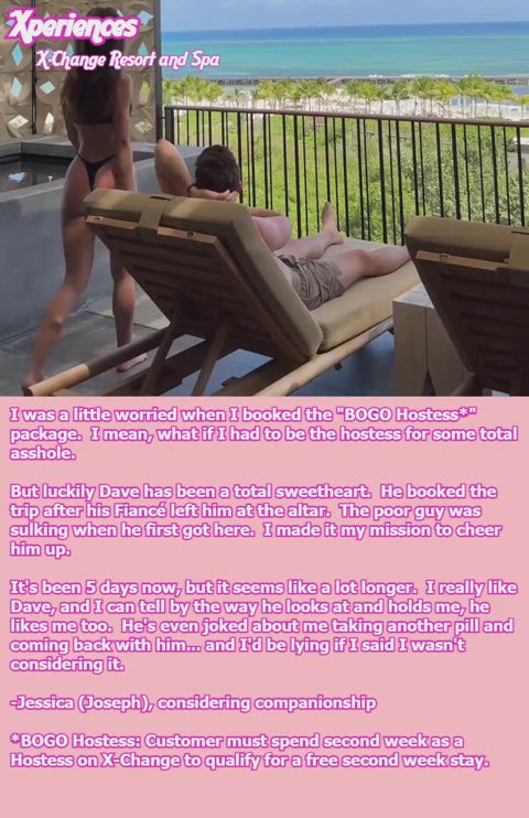 big ass big tits bikini brunette caption kissing outdoor sexy xchange sissycaption