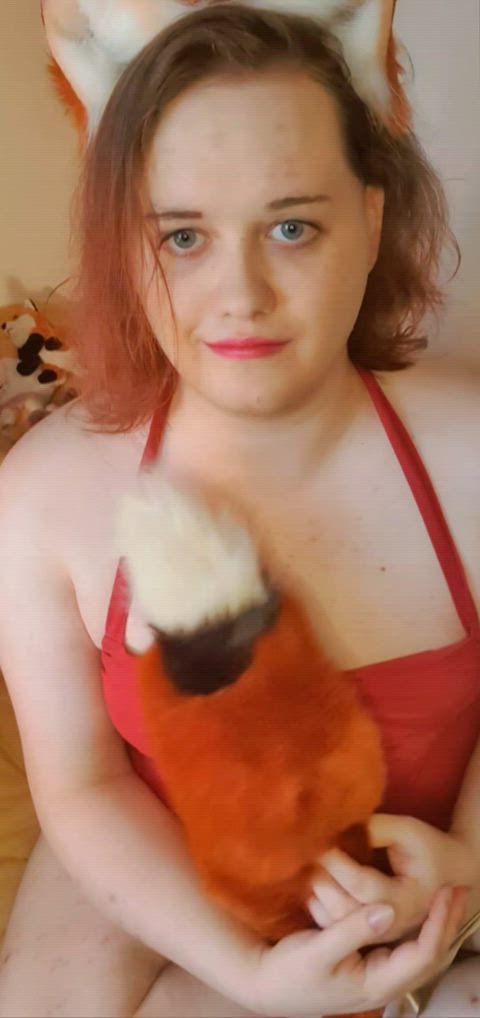 amateur catgirl chubby cute egirl homemade petplay redhead solo trans woman clip