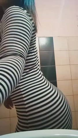 Cutie in a striped dress