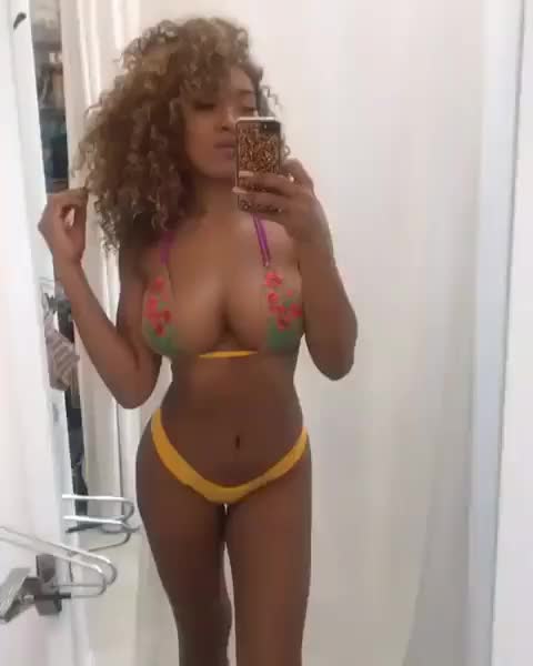 Trying On Her Summer Bikini.