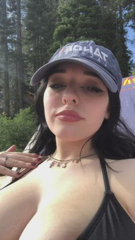 big tits bikini cleavage huge tits pale teen teens tiktok white girl clip