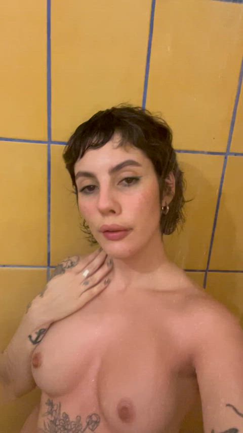 a ✨hot✨ shower can always calm this autistic baddie 😌