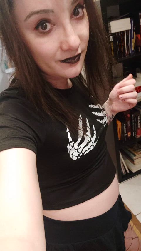 Goth girl as a surprise for you