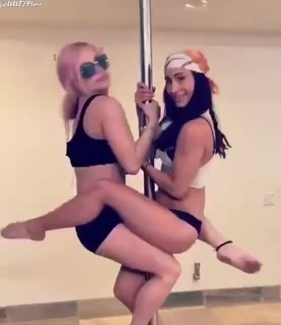 WWEPPorn™ - Liv Morgan &amp; Carmella sharing a stripper-pole...??  #WWE #Raw