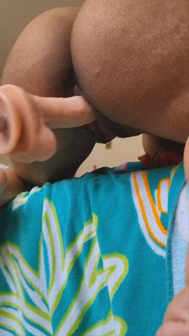 dildo ebony fuck machine masturbating clip