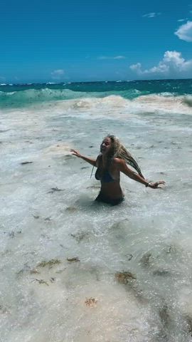 beach blonde tanlines clip