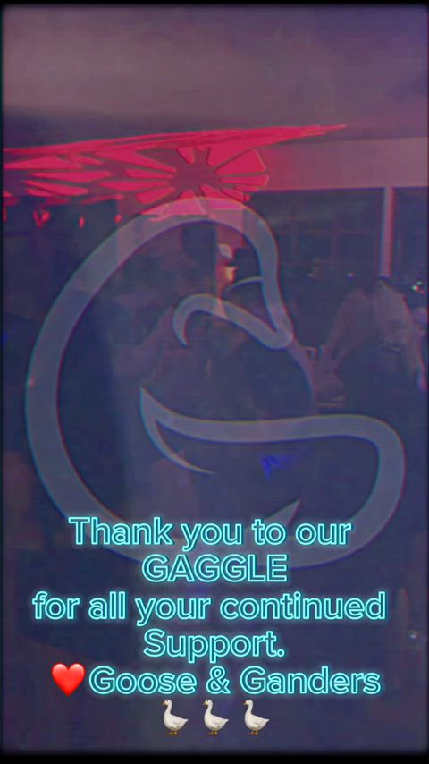Big thank you to our GAGGLE for all your support last night. Drinks were flowing