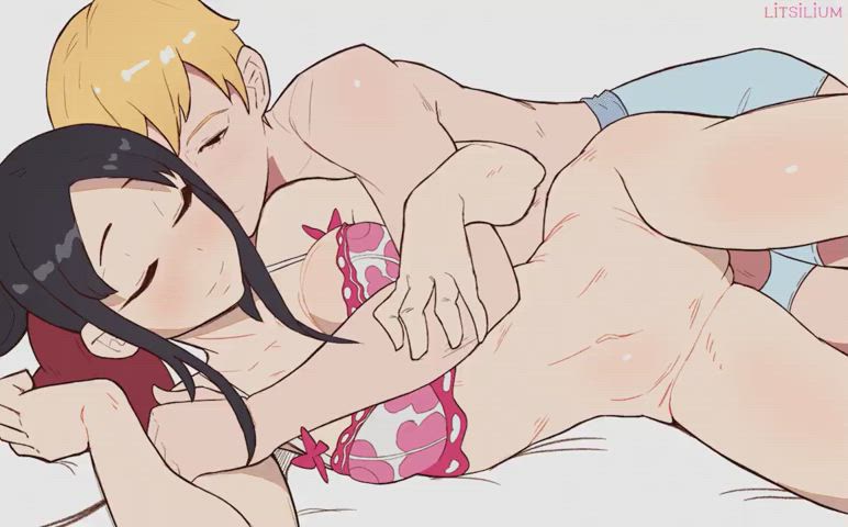 animation hentai spooning clip