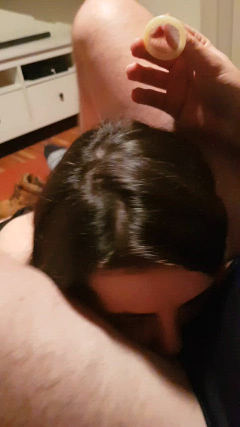 Hubby filming me sucking strangers cock