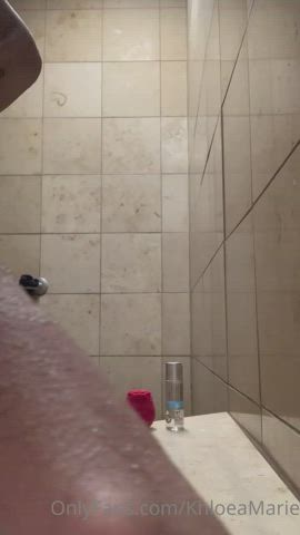 Babe Dildo Ebony Shower clip