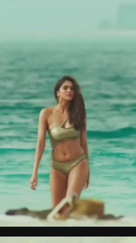 Asian Beach Bikini Bodysuit Bollywood Boobs Brunette Cleavage Desi Glamour Indian