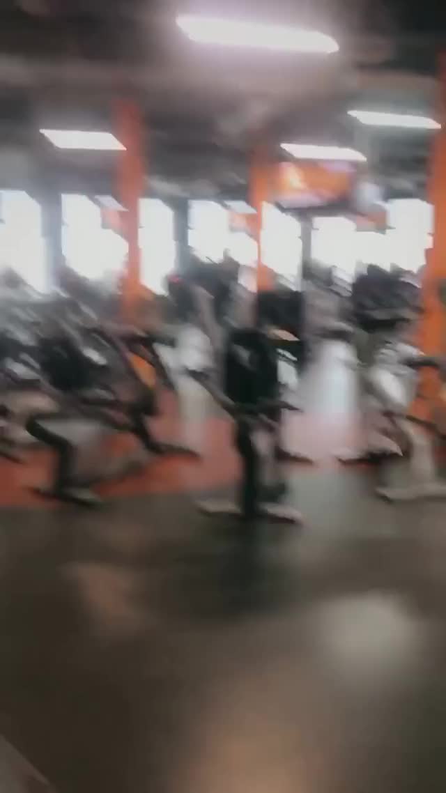 Doing crazy thing in the gym