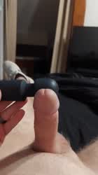 Cumming with the wand