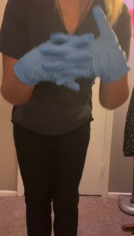ass latex gloves nurse clip