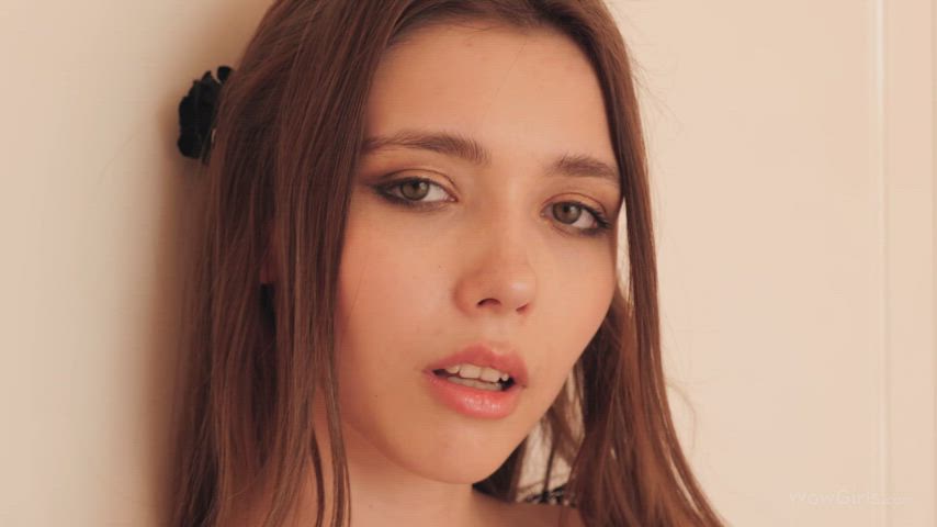 Clothed Eye Contact Green Eyes Mila Azul Pretty clip