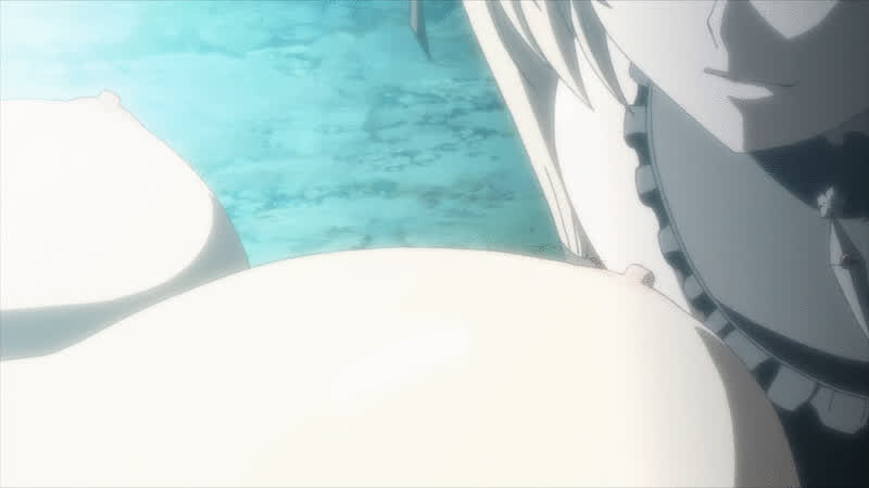 anime breast sucking ecchi huge tits licking nipple play redhead yuri clip
