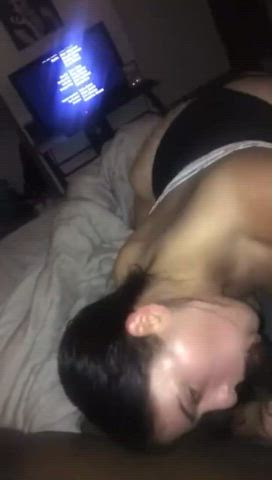 amateur bbc big ass big tits blowjob brunette homemade interracial pawg twerking