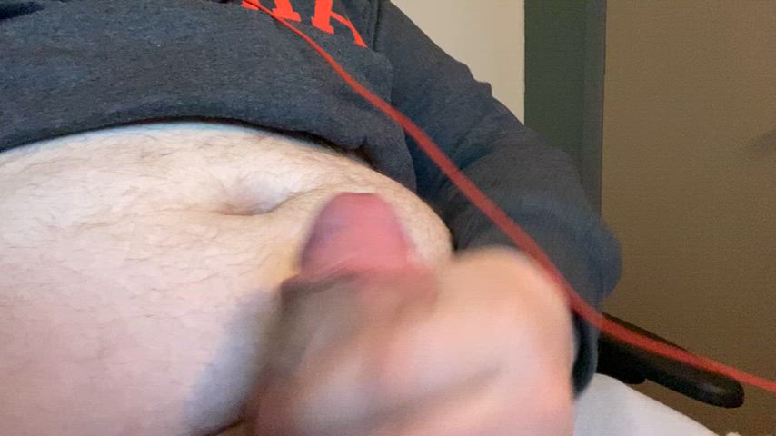 chubby cock cum cumshot homemade masturbating clip