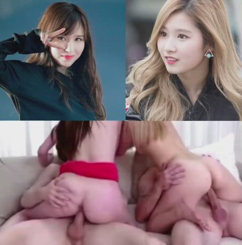foursome japanese korean split screen porn clip
