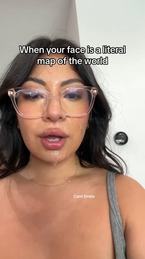 cum cumshot facial tiktok cumslut clip