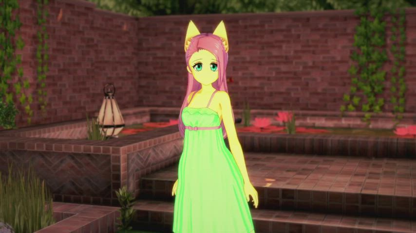 Fun With Fluttershy In The Garden~! Koikatsu Animation With Voice Acting~! (MagicalMysticVA)