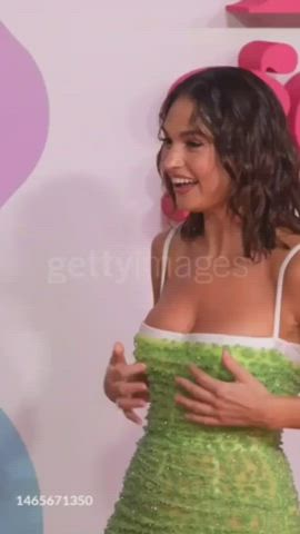 big tits brunette celebrity cleavage lily james natural tits clip