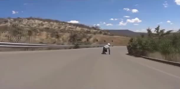 I'll just longboard down a road covered in gravel