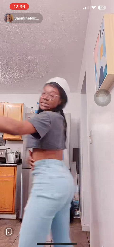 accidental ebony nipple piercing nipslip tiktok clip