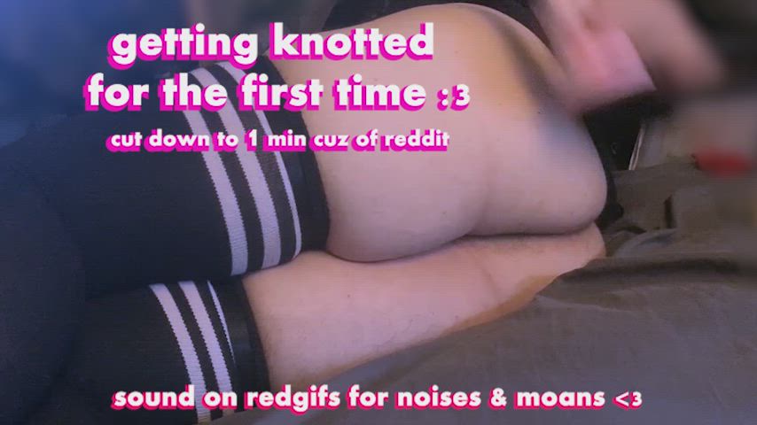 getting knotted for the first time til i cum handsfree 🪢💖 >///<