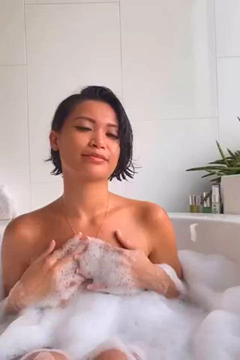 bathtub chanel uzi nipples clip