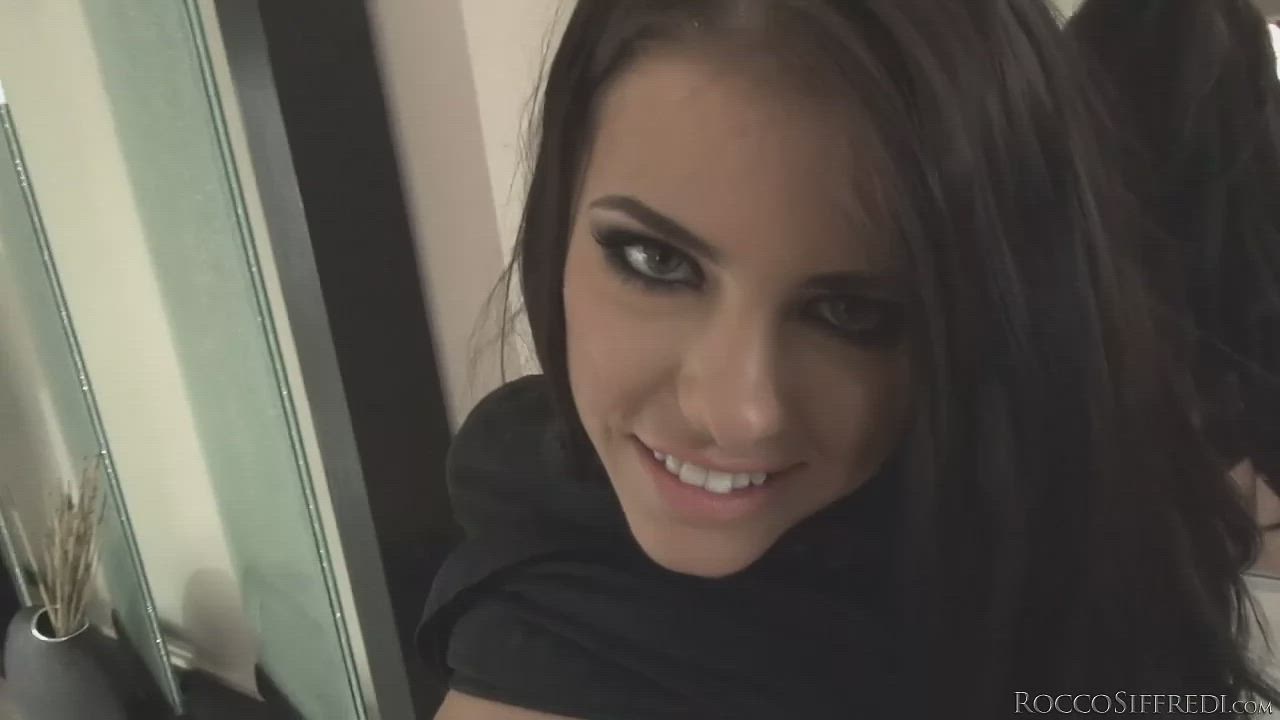 Adriana Chechik Brunette Clothed Fingering POV Pornstar clip