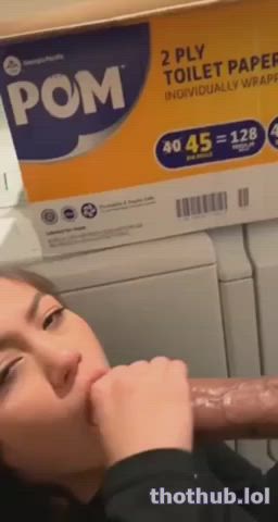 blowjob facial public clip