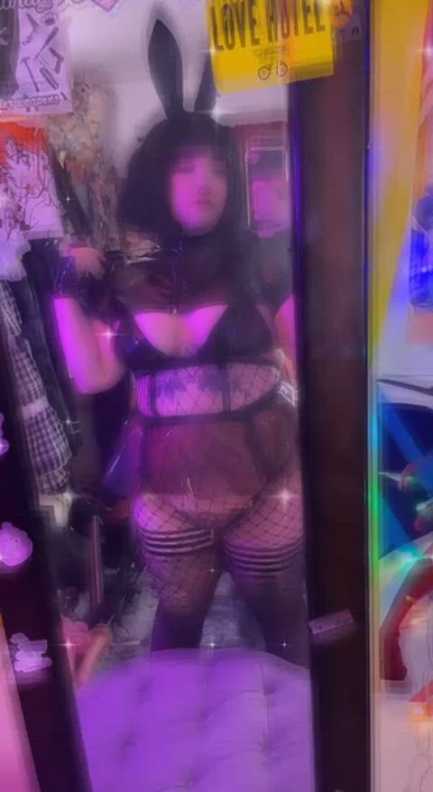 Trying on my new Cyber Bunny outfit. How does it look?