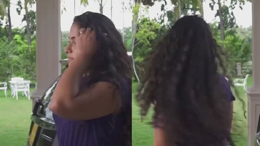 Big Ass Booty Curly Hair Curvy Jeans Sri Lankan Thick clip