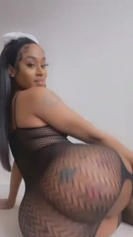 Ass Thick Ebony Tattoo Pretty Twerking Ass Clapping clip