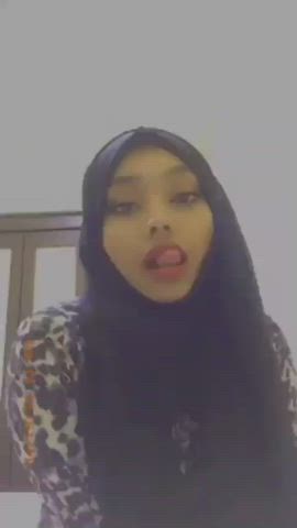 ahegao hijab muslim clip