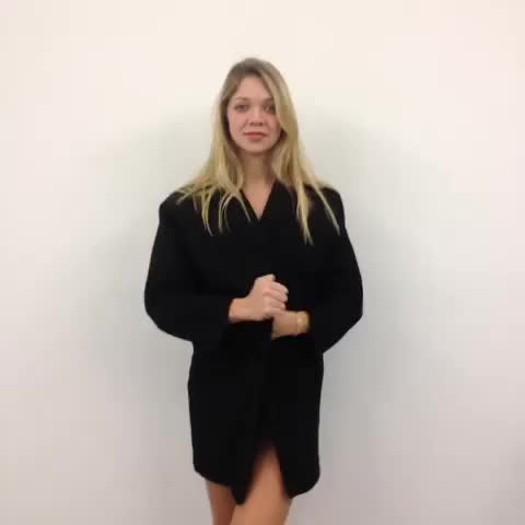 Jessie Andrews posing for American Apparel two years ago.