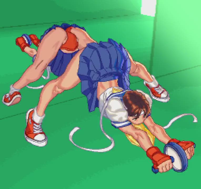 Sakura Rolling Workout [Street Fighter]