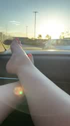 Would my feet on the dash distract you from driving? ?[OC|GIF|VID]