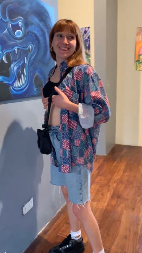 Tits in public, my favorite game when I go out for a walk