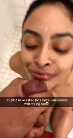 brother caption cum in mouth cumshot sister taboo fauxcest clip