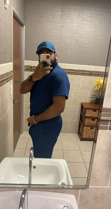 Sometimes I like to wear nothing under my scrubs.