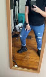 Super awkward video but I really wanted to soak these jeans! [F]