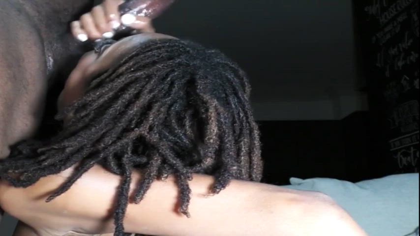 Dread head sucked some balls and went crazy for the nut 🔥- Link in comments for