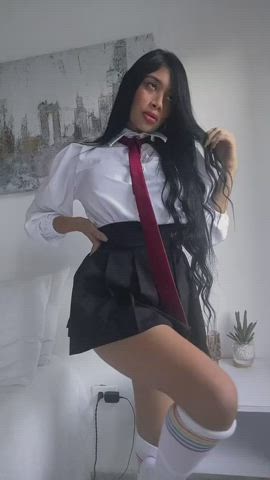 boobs booty bottomless schoolgirl clip