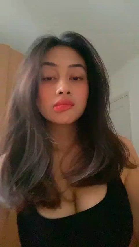 asian big tits busty natural natural tits stacked tank top thai clip