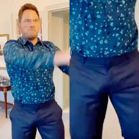 Chris Pratt's dancing bulge