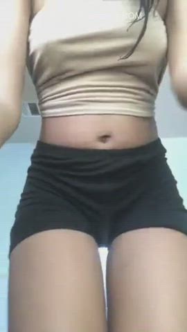 ebony shorts teen clip