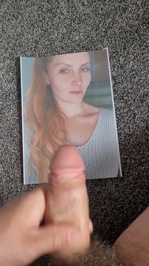 cumshot facial redhead tribute r/tributeme cumslut facials clip