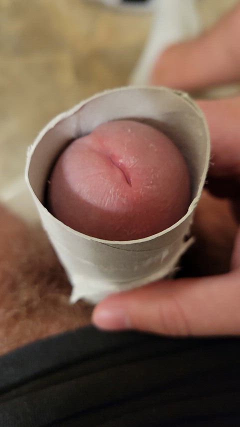 cock edging male masturbation pov precum toilet clip